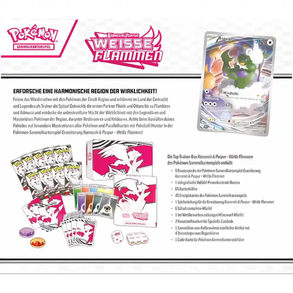 Pokemon Weisse Flammen - Top Trainer Box